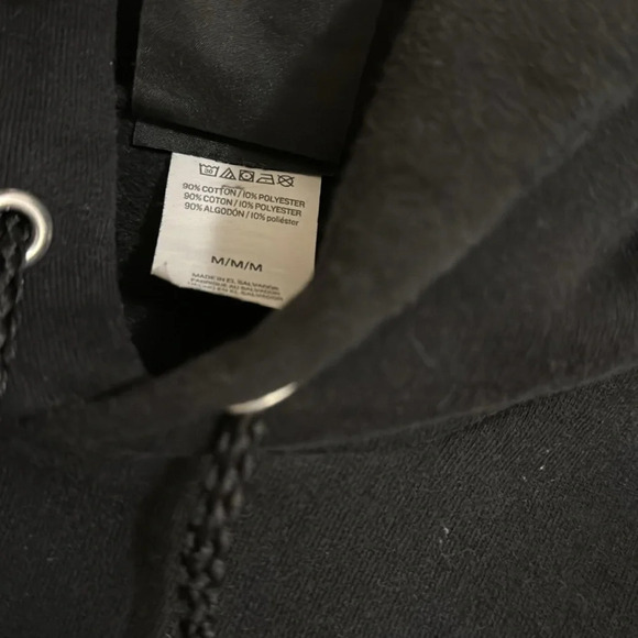 THRASHER Magazine Mag Black Drawstring Rainbow Hoodie Long Sleeve Sweatshirt MED - Picture 9 of 9